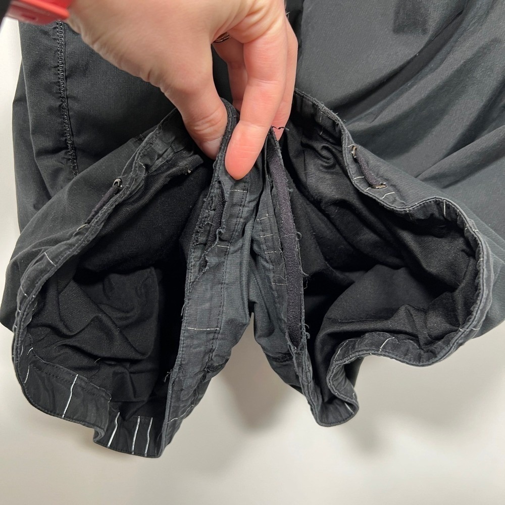 Lululemon Studio Track Black Pants Pinstripe Paneled Casual Athleisure 12 - Picture 3 of 8